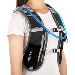 Custom lightweight marathon running vest hydration reflective pack bag cycling backpack with water bladder