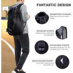 custom logo Durable Drawstring Backpack Gym Bag waterproof nylon lightweight sports Drawstring bag
