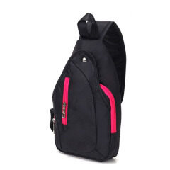 Man Crossbody Fashion Design Mini Sling Shoulder Messenger Sport Bag Unisex Nylon With Logo