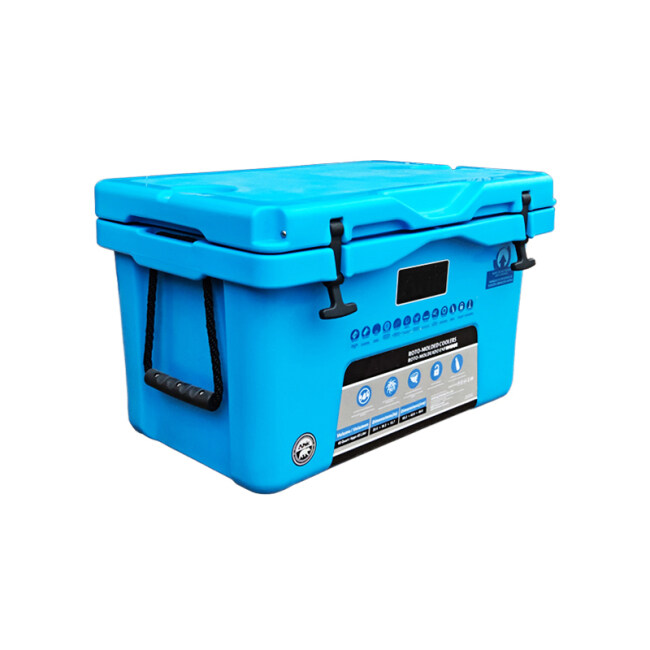 45L Large Fishing Storage Cooler Box Outdoor Plastic Utility Dry Container Ice Box