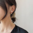 Women Artificial Diamond Cube Casual Stud Earring with Koeran Style
