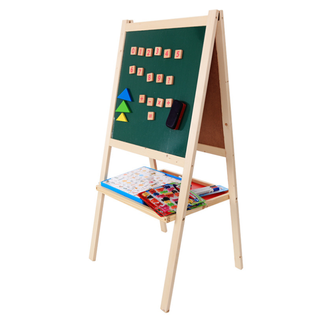Wooden Easel For Children Painting Wooden Board