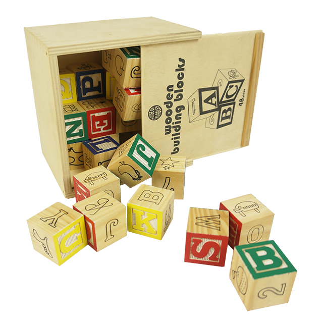 wooden building blocks with letters