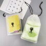 Plastic frosted cartoon with rope and drawstring bag, socks, cosmetics, underwear, cleaning towel and packing bag