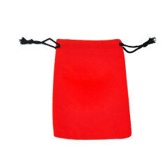 Creative red bundle pocket christmas pattern decoration flannel Gift Drawstring Bag Christmas gift storage bag in stock