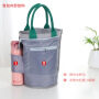 Manufacturer customized round lunch box bag, thermal insulation handbag, canvas snack bag, portable lunch bag, bucket bag