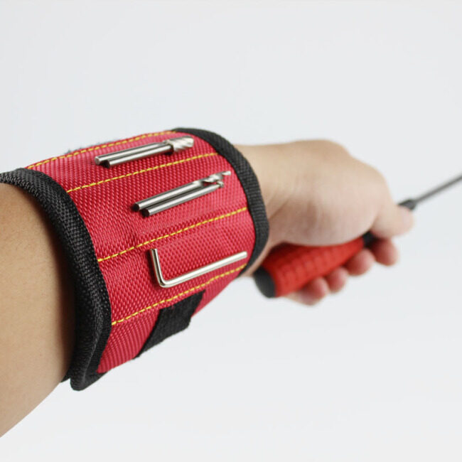 Powerful magnetic wrist strap tool storage arm strap magnetic wrist strap 3 magnets s2-3