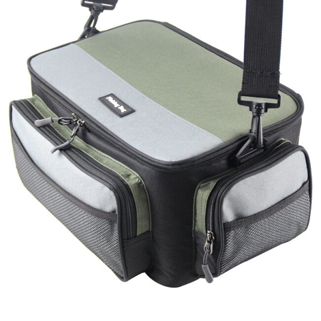 081 spot color contrast square road Yabao fishing gear bag fishing boat accessories bag cross border special supply