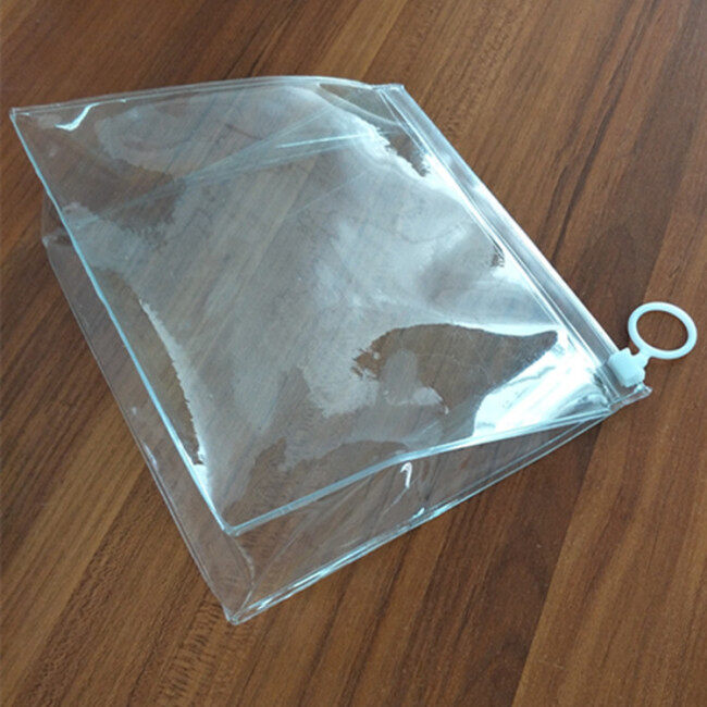 Environment friendly transparent soft PVC plastic bag PVC three-dimensional zipper bag travel suit bag EVA cosmetic bag