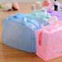 Creative home floral transparent waterproof cosmetic bag washing bag bath products storage bag
