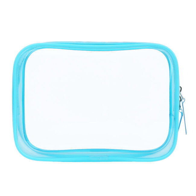 Ins waterproof cosmetic bag transparent PVC large capacity travel portable storage bag can be customized in stock
