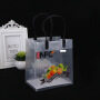 Wholesale customized transparent PP handbag plastic frosting bag advertising gift shopping bag can be customized logo