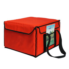 Factory Price Red Insulated Temperature Food Grocery Container Storage Box Delivery Cooler Bag For Take-out