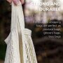 Cheap Large Reusable Organic Cotton Tote Mesh Shopping String Net bag For Vegetables And Package