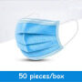 Disposable 3 layer masks in blue