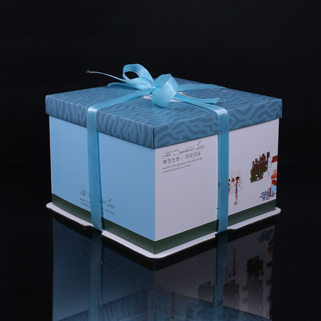 Custom Size Food Grade Cardboard Round Tall Cake Box.