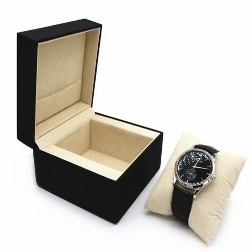 Wholesale black PU leather watch box luxury