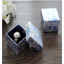 Modern designer hard cardboard custom printed jewelry boxes