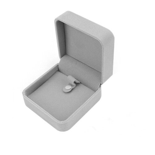 Wholesale  suede flocking jewelry box for pendant ring bracelet and earrings packaging boxes