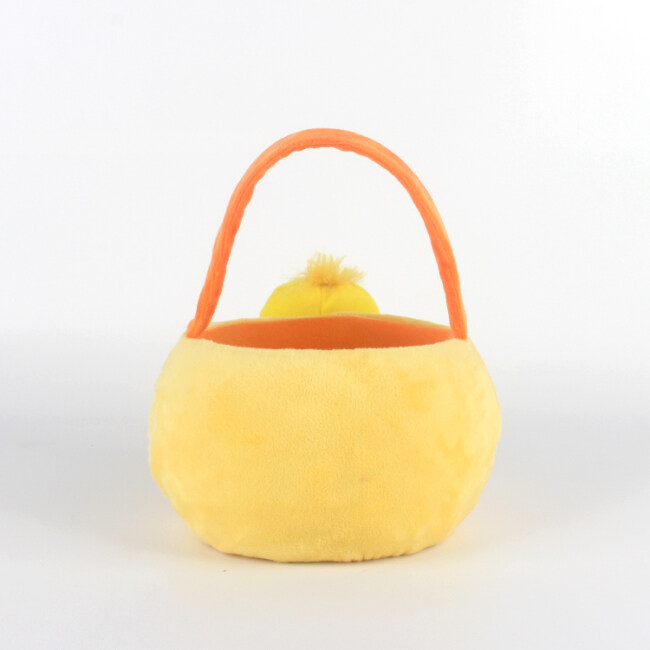 soft  plush duck basket toy for 2020 easter festival