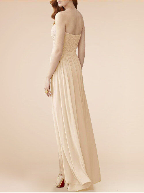 A-Line Cowl Neck Floor-Length Bridesmaid Dress With Split Front