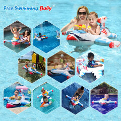 Flotador de natación de avión inflable, asiento de barco, piscina, anillo de natación para bebés y niños pequeños