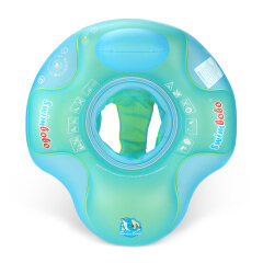 Aufblasbarer Baby-Schwimmschwimmer mit Bodenstütze und Rückenlehnen-Unterstützung Schwimmbadzubehör - Hilft dem Baby, zu treten und zu schwimmen