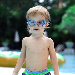 Gafas de natación + Juegos de gorro de natación para niños