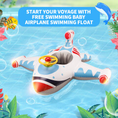 Aufblasbarer Flugzeug-Schwimmsitz-Boots-Pool-Schwimmring für Baby-Kind-Kleinkind