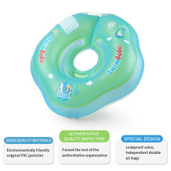 Baby-Badewannen-Halsschwimmer aufblasbar. Verstellbare Sicherheitshilfen Baby-Schwimmhalsring für 0–12 Monate für Kinder