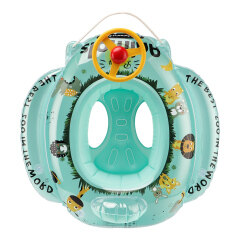 Barco inflable con asiento de natación de animales para niños de 6 a 36 meses