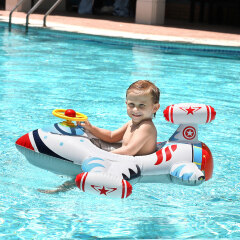 Flotador de natación de avión inflable, asiento de barco, piscina, anillo de natación para bebés y niños pequeños