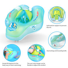 Aufblasbarer Baby-Schwimmschwimmer mit Bodenstütze, Zubehör für Schwimmbäder - Hilft dem Baby, zu treten und zu schwimmen