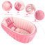 Inflatable Bathing Tub For Toddler,Non Slip Safety Thick Cushion Central Seat,Portable Travel Seat Baths Baby Swimming pool For 0-5 Years
