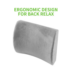 High Density  Memory Foam Filling  Car  Lumbar  Back Cushion