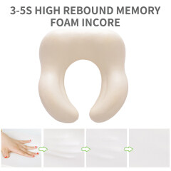 Hot Sell Light Foldable Memory Foam Car  Neck Headrest Pillow Cushion
