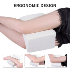 Soft Memory Foam Orthopedic Knee Pillow for Sciatica Relief, Back Pain, Leg Pain, Pregnancy,