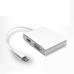 PCER USB C Hub Docking Station USB C to HDMI 3*USB3.0 VGA Adapter USB3.0 HUB for MacBook Samsung Galaxy type c HUB USB C dongle