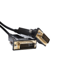 Varón de alta velocidad del cable de fibra óptica DVI-D 24+1 DVI al cable masculino de 4K 1080P 60Hz DVI