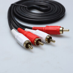 Cable de línea de Audio 2RCA a 2RCA macho a macho Cable de Audio RCA Cable de Audio 1.5 m 3m 5m para cine en casa DVD TV amplificador CD Soundbox