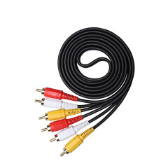 PCER 3RCA to 3RCA Male to Male Audio Cable Gold-Plated RCA Audio Cable 1.5m 3m 5m 10m Home Theater DVD TV Amplifier CD Soundbox
