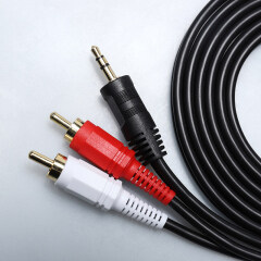 PCER 2RCA a cable de audio 3.5mm jack rca aux cable 1.5 m 3m 5m 10m 15m para Multimedia Edifer Home Theater DVD 2RCA cable de audio