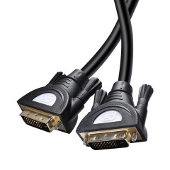 Cable de monitor de computadora Cable DVI chapado en oro macho a macho 24 + 1 DVI a cable DVI