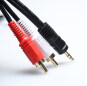 PCER 2RCA to audio cable 3.5mm jack rca aux cable 1.5m 3m 5m 10m 15m For Multimedia Edifer Home Theater DVD 2RCA audio cable