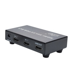 HDMI Selector 2X1 3D Full HD 1920*1080P 60Hz HDMI Switcher 2 in 1 out Splitter with Remote Control