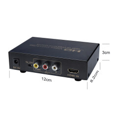 Convertidor de HDMI a AV HDMI a CVBS AUTO 1080P 60Hz Conmutador de HDMI a AV