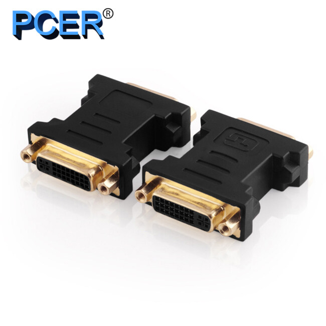 PCER Converter DVI female to female 1920*1080P Support for Computer Display Screen projector tv DVI adapter DVI converter