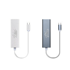 PCER USB C 3.1 Ethernet Lan Adapter 3 Port USB Type C Hub 10/100/1000Mbps Gigabit Ethernet USB 3.0 hub Network Card for MacBook