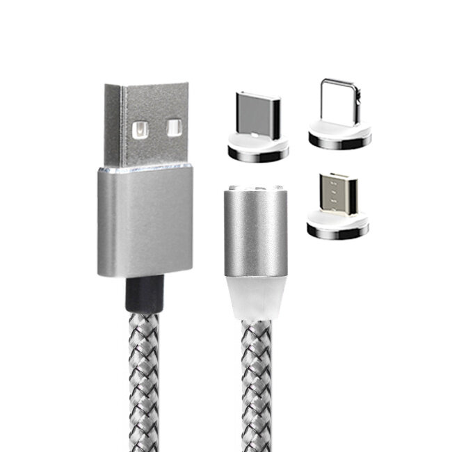 PCER USB Cable Mobile phone Fast Charging USB Type C Cable Magnetic head Data Wire Micro USB Cable cellPhone Cable USB Cord