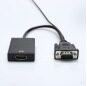 VGA to HDMI adapter VGA male to HDMI female VGA HDMI converter extra USB audio cable for Computer Display Screen projector tv